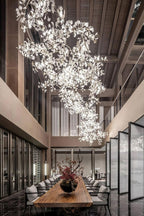 Cermaic Leaf Gingko Chandelier F