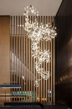 Cermaic Leaf Gingko Chandelier F