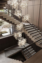Cermaic Leaf Gingko Chandelier F