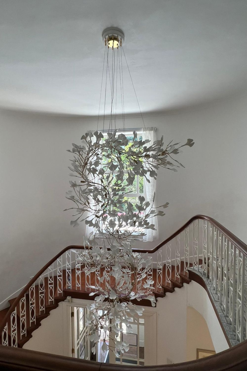 Cermaic Leaf Gingko Chandelier F