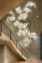 Cermaic Leaf Gingko Chandelier F
