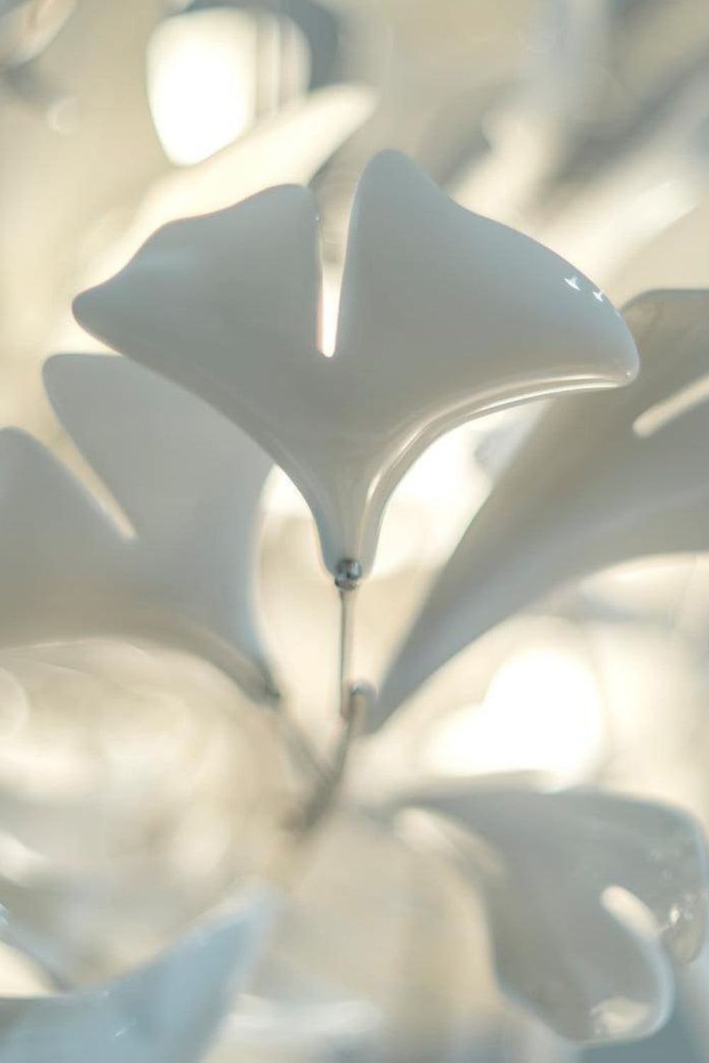 Cermaic Leaf Gingko Chandelier F