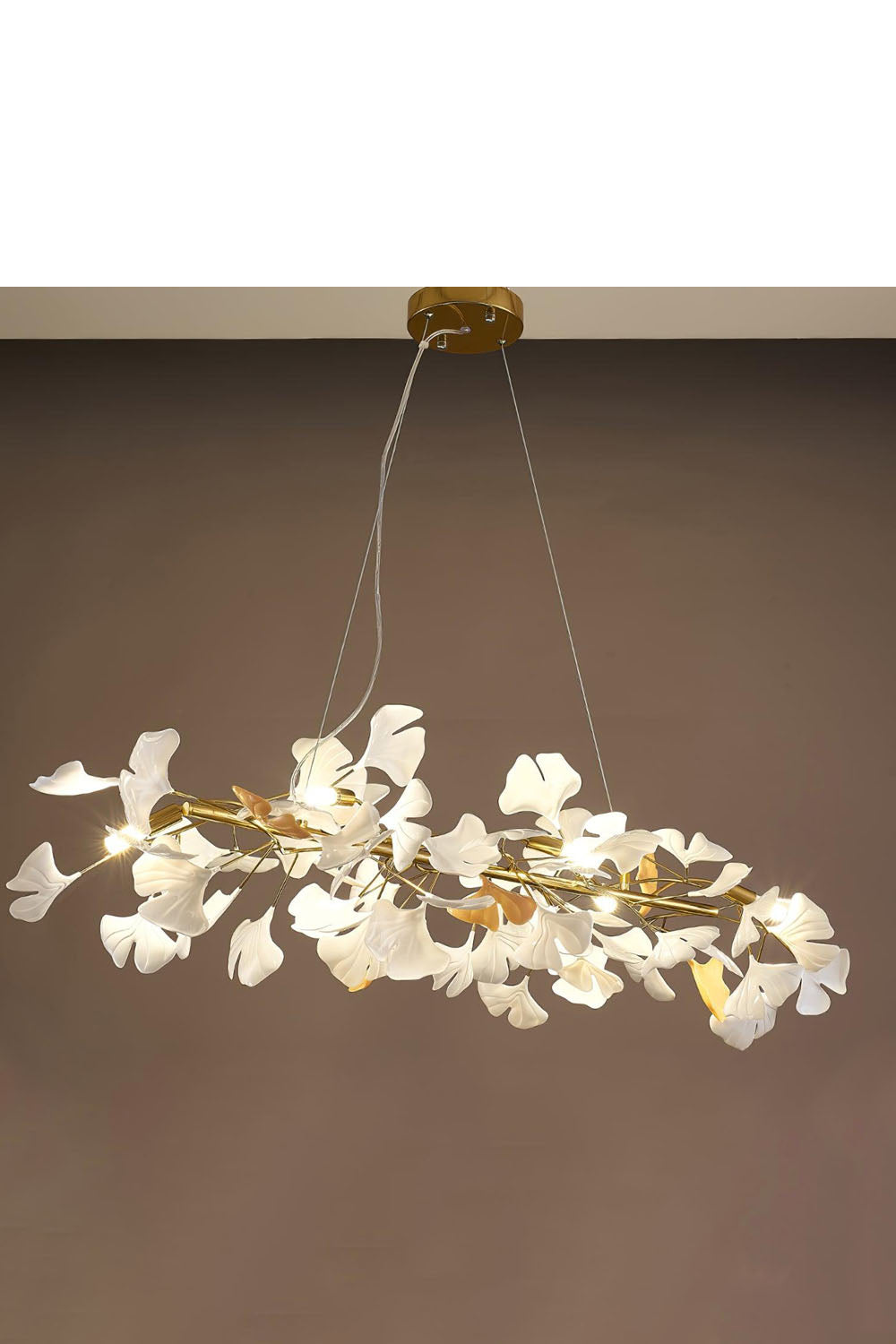 Cermaic Leaf Gingko Chandelier M
