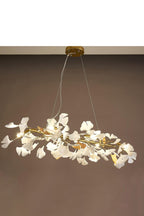 Cermaic Leaf Gingko Chandelier M