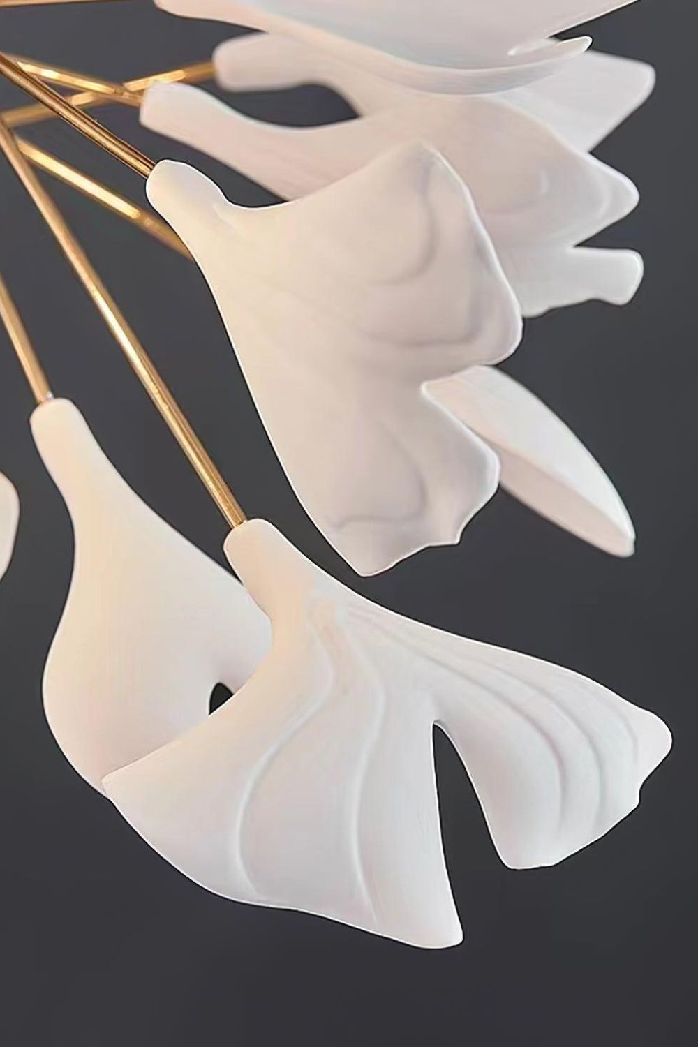Cermaic Leaf Gingko Chandelier M