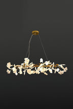 Cermaic Leaf Gingko Chandelier M