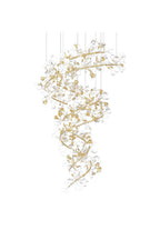 Cermaic Leaf Gingko Chandelier Q