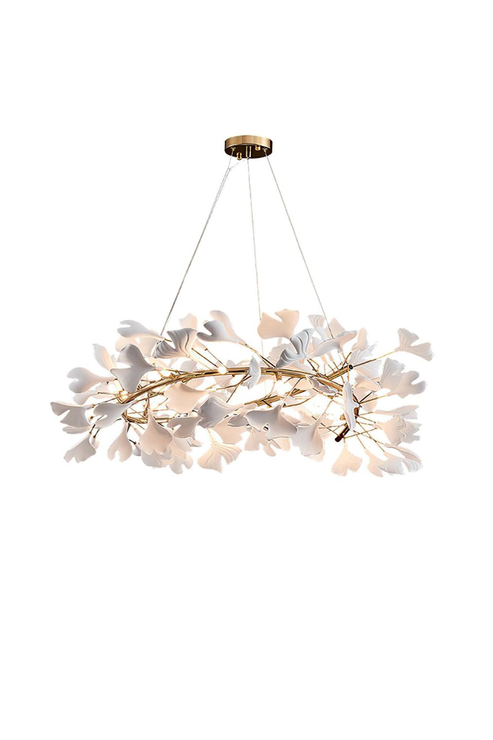 Cermaic Leaf Gingko Chandelier U
