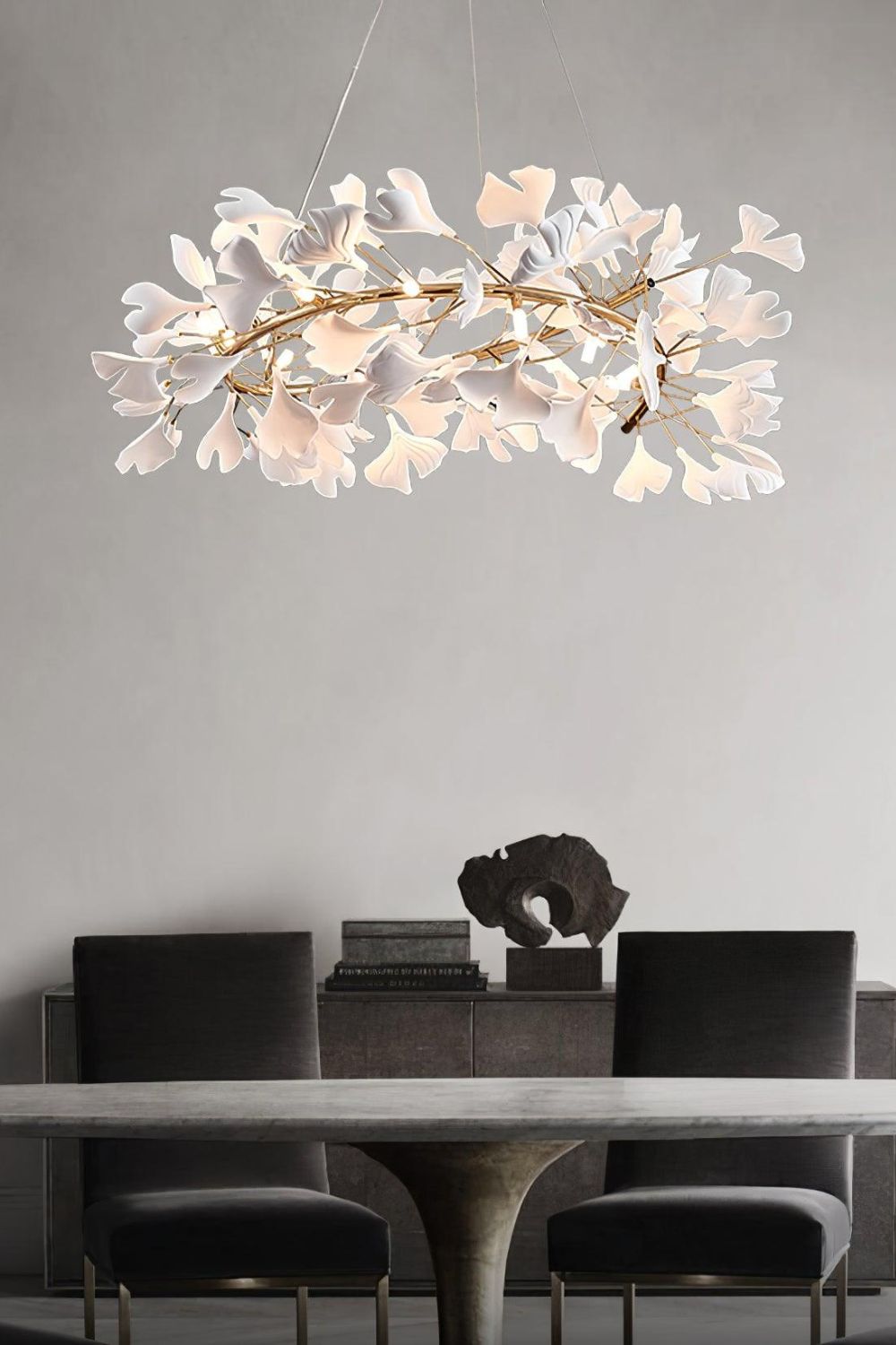 Cermaic Leaf Gingko Chandelier U