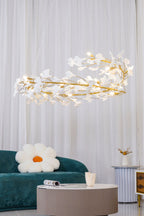 Cermaic Leaf Gingko Chandelier U