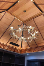 Cermaic Leaf Gingko Chandelier U