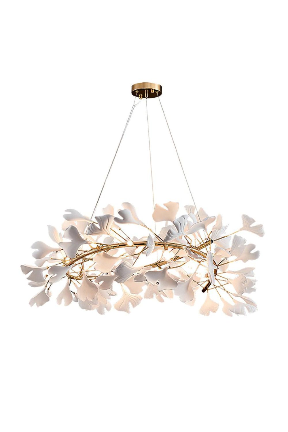 Cermaic Leaf Gingko Chandelier U