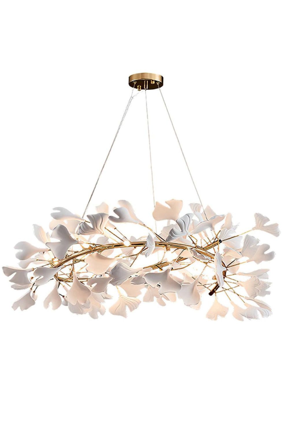 Cermaic Leaf Gingko Chandelier U