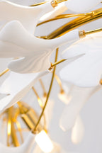 Cermaic Leaf Gingko Chandelier U