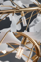 Cermaic Leaf Gingko Chandelier U