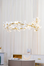 Cermaic Leaf Gingko Chandelier U
