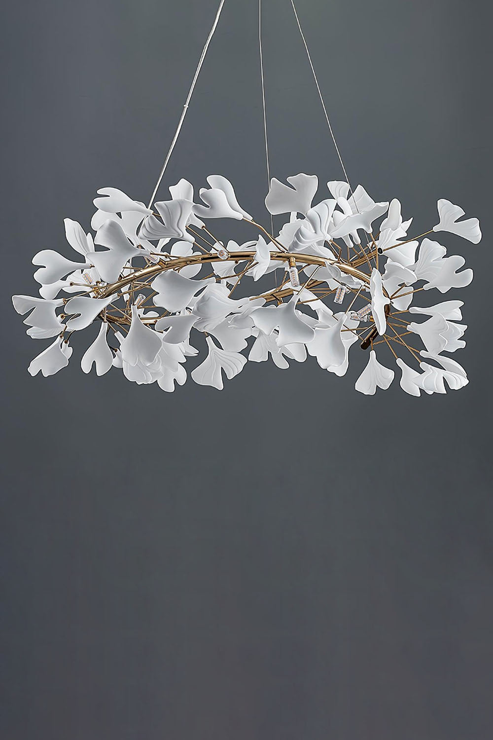 Cermaic Leaf Gingko Chandelier U