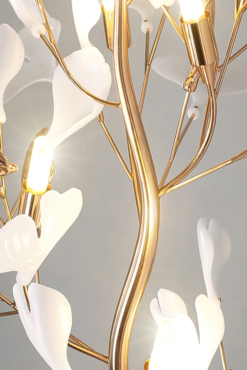 Cermaic Leaf Gingko Floor Lamp