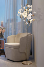 Cermaic Leaf Gingko Floor Lamp