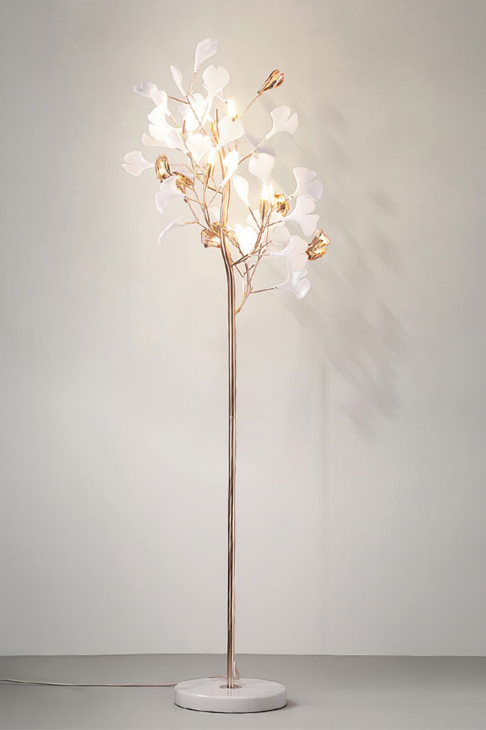Cermaic Leaf Gingko Floor Lamp