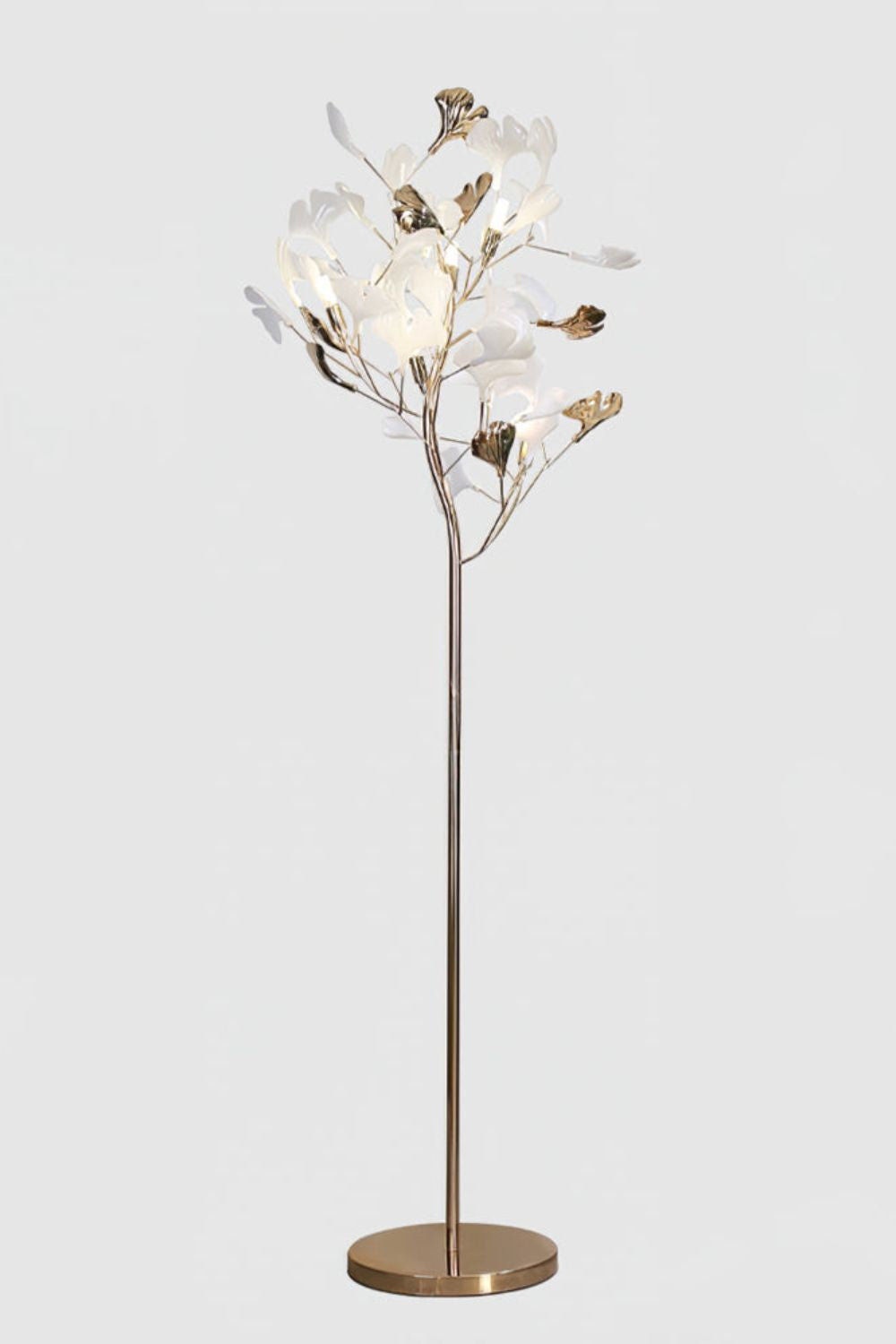 Cermaic Leaf Gingko Floor Lamp