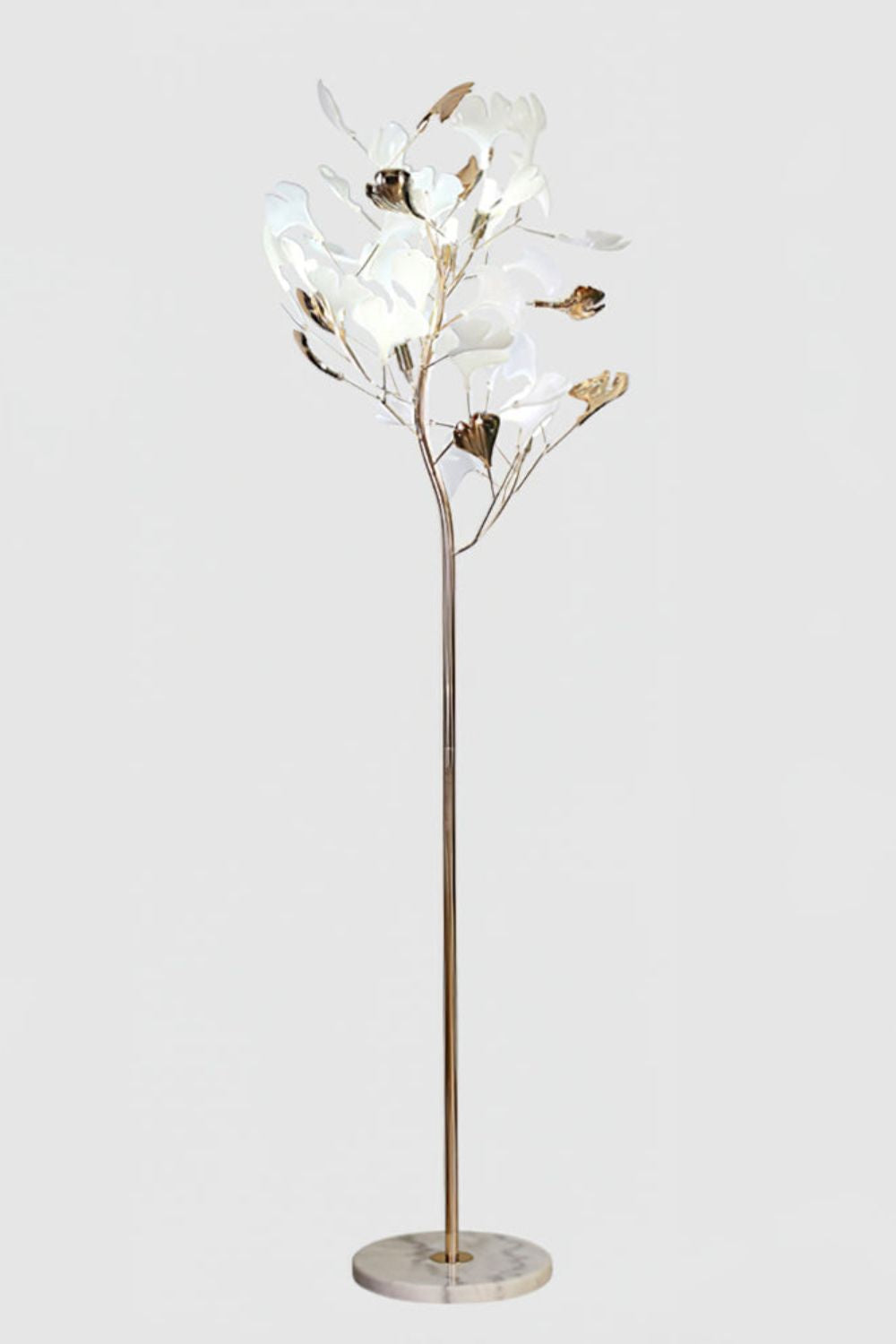 Cermaic Leaf Gingko Floor Lamp