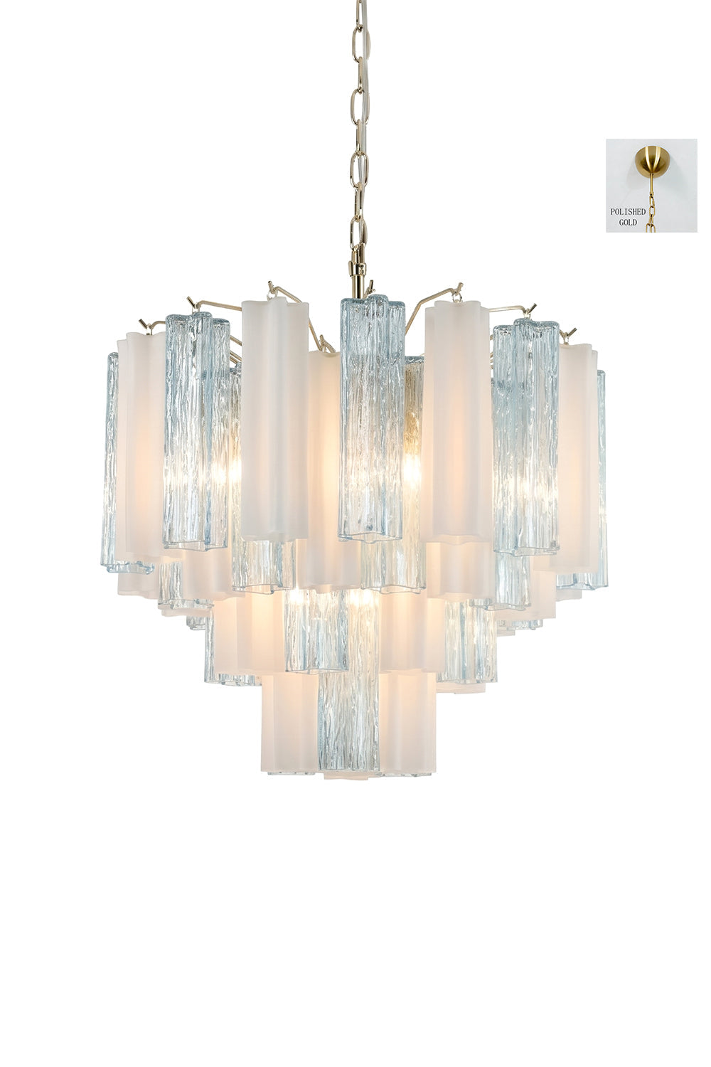 Glacier Ice Glass Chandelier
