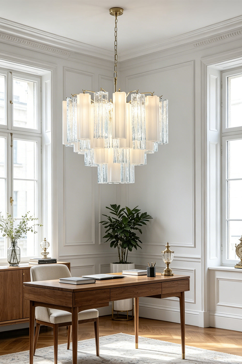 Glacier Ice Glass Chandelier