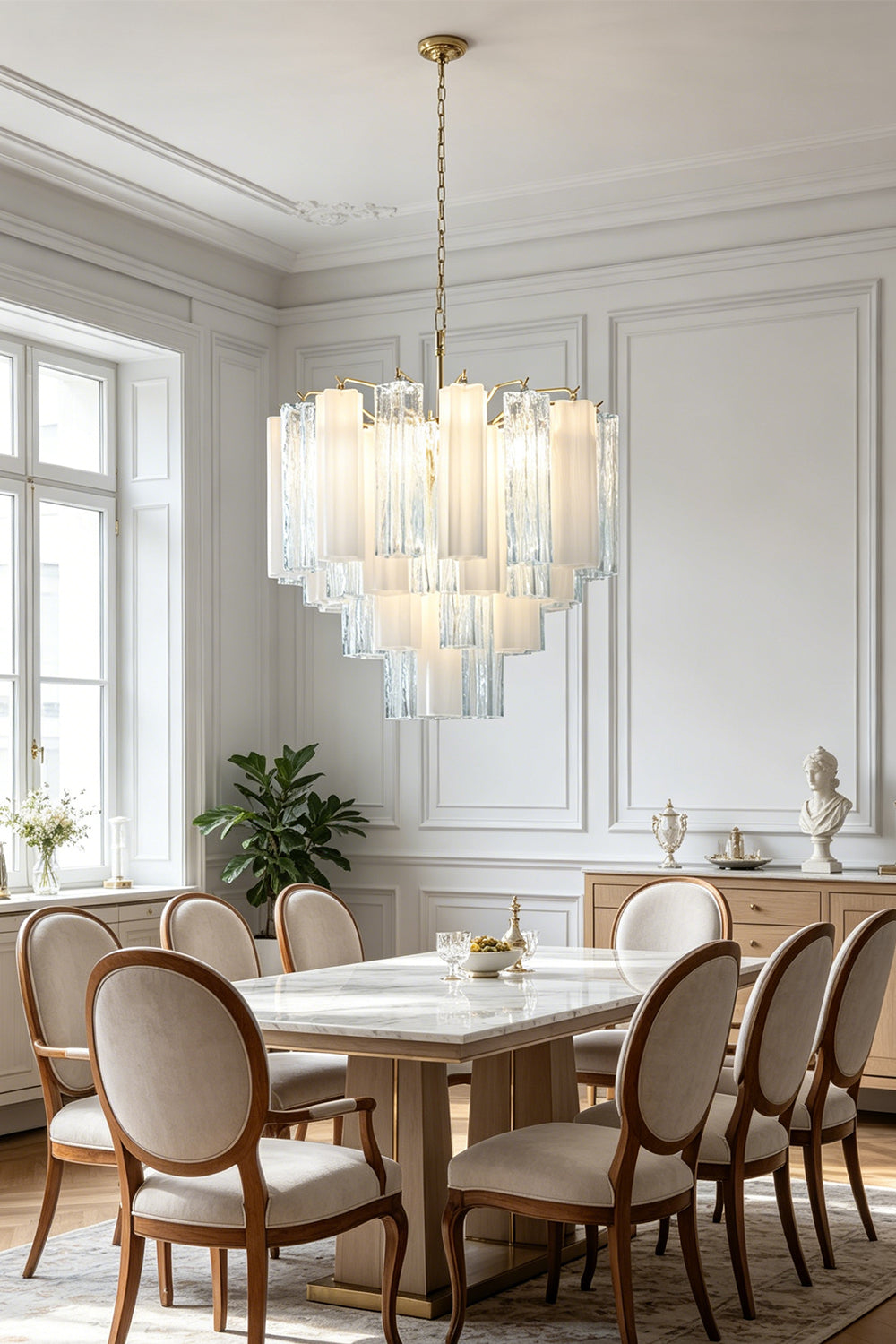 Glacier Ice Glass Chandelier