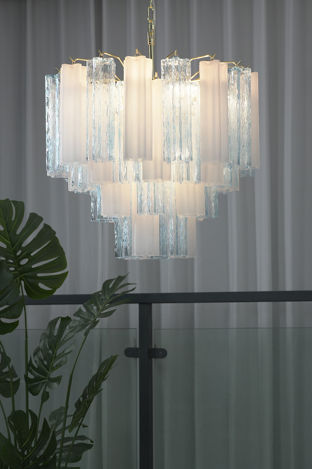 Glacier Ice Glass Chandelier