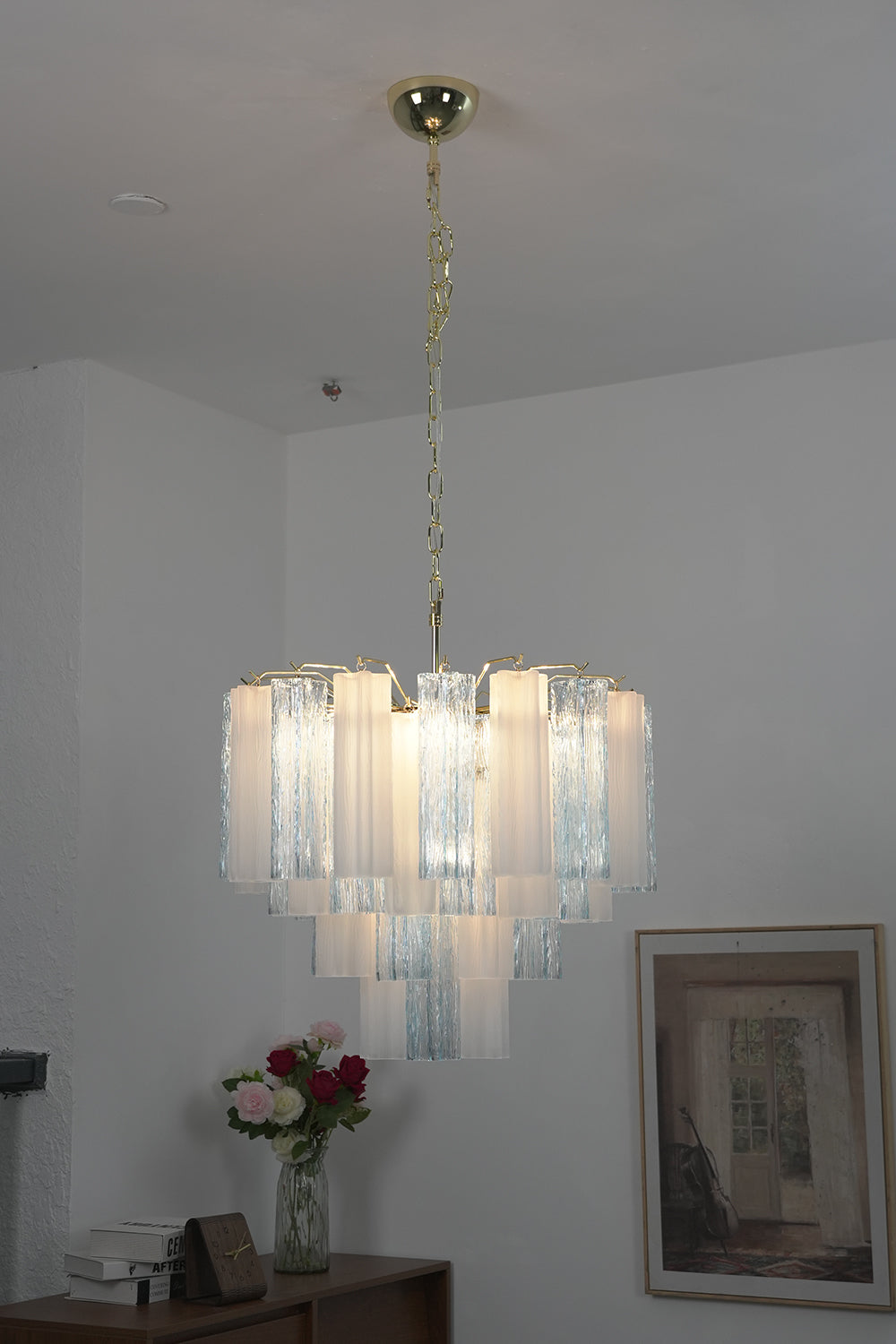 Glacier Ice Glass Chandelier