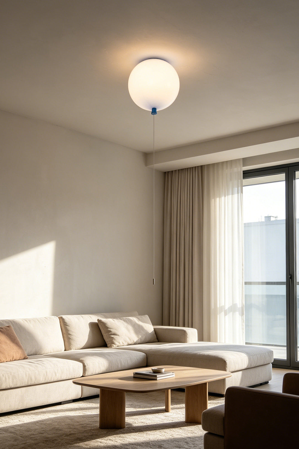 Glass Balloon Ceiling Light