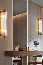 Glass Column Wall Sconce