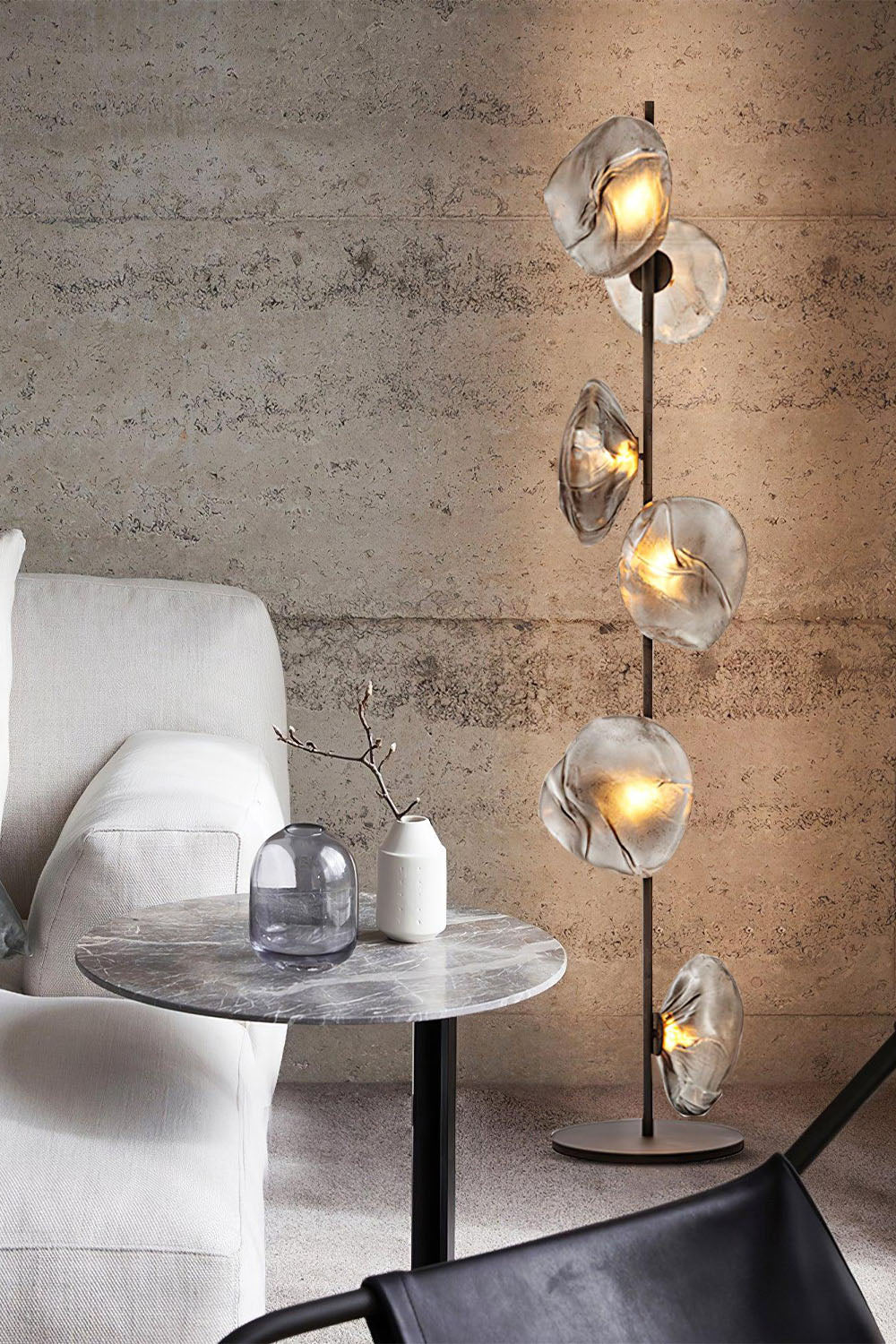 Glass Petals Floor Lamp