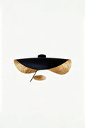 Gold-Tone Sculptural Ceiling Light