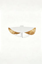 Gold-Tone Sculptural Ceiling Light