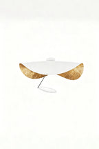 Gold-Tone Sculptural Ceiling Light