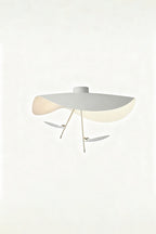Gold-Tone Sculptural Ceiling Light