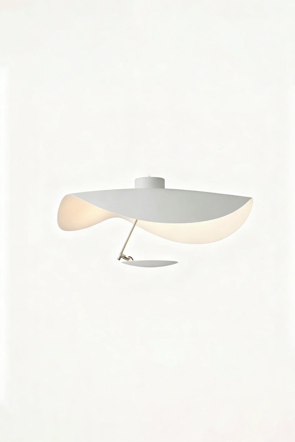 Gold-Tone Sculptural Ceiling Light