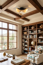 Gold-Tone Sculptural Ceiling Light