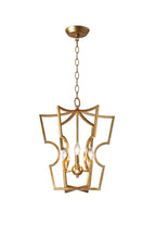 Golden Frame Lantern Chandelier