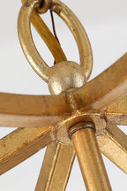 Golden Frame Lantern Chandelier