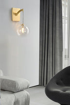 Golden Globe Wall Light
