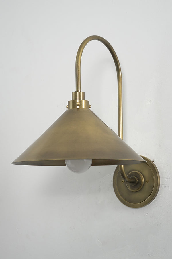 Gooseneck Cone Wall Sconce