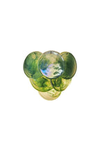 Green Art Glass Discs Wall Lamp