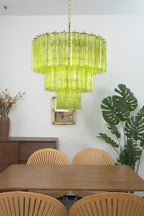 Green Glacier Tier Chandelier
