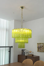 Green Glacier Tier Chandelier