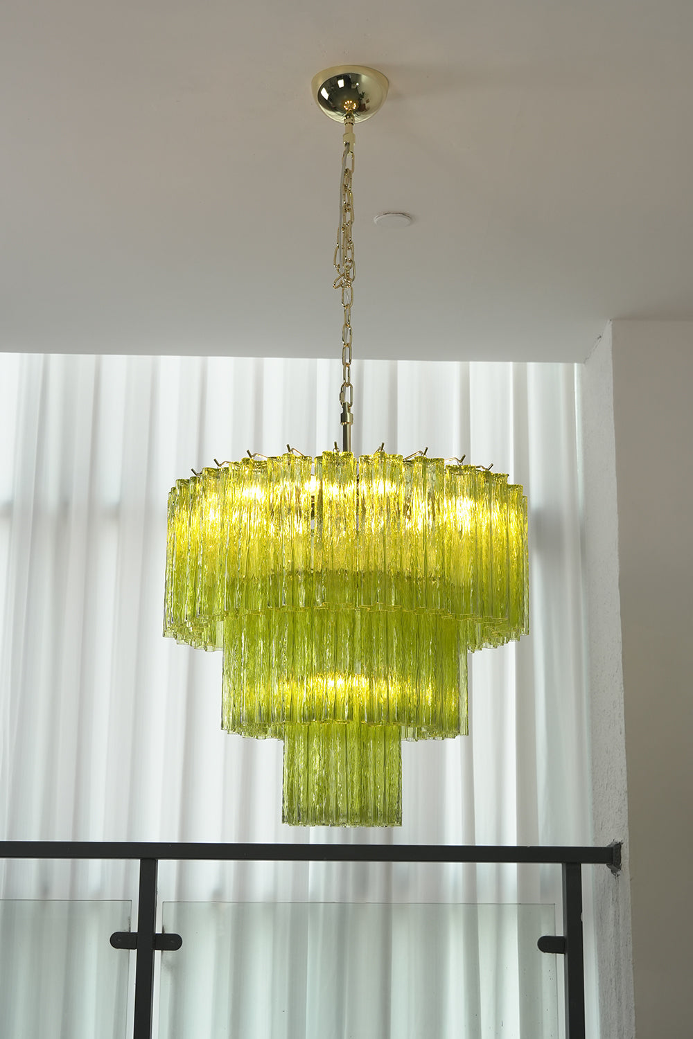 Green Glacier Tier Chandelier