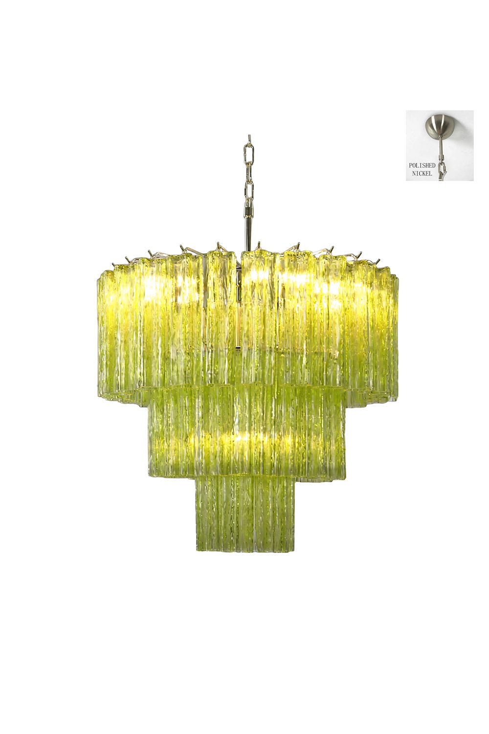 Green Glacier Tier Chandelier