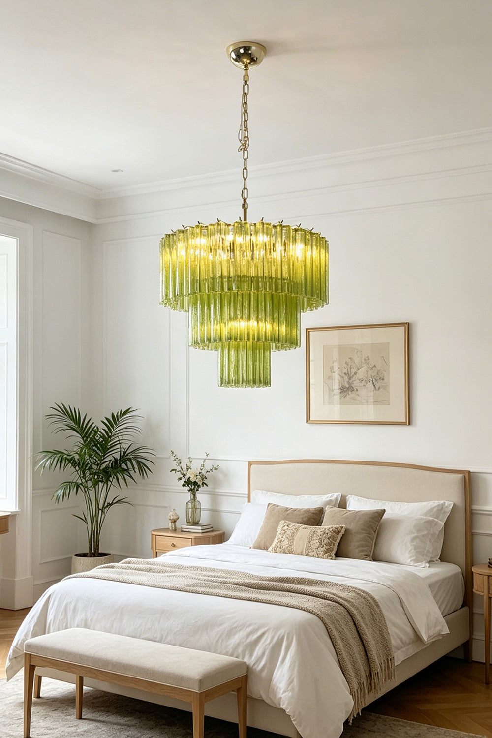 Green Glacier Tier Chandelier